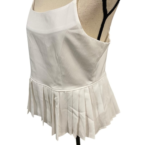 Glam White Cami Tank Chic Size Large NWT - Picture 4 of 10